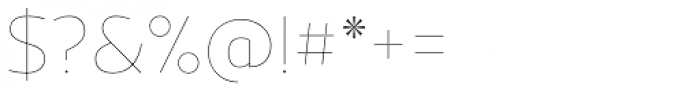 Acto Hairline Font OTHER CHARS