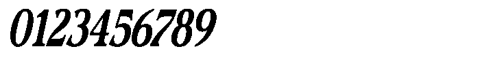 Actualis Bold Condensed Italic Font OTHER CHARS