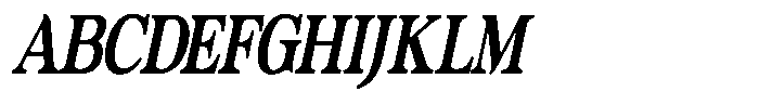 Actualis Bold Condensed Italic Font UPPERCASE