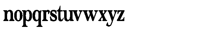 Actualis Bold Condensed Font LOWERCASE