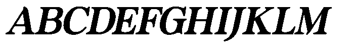 Actualis Bold Italic Font UPPERCASE