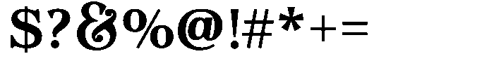 Actualis Bold Font OTHER CHARS