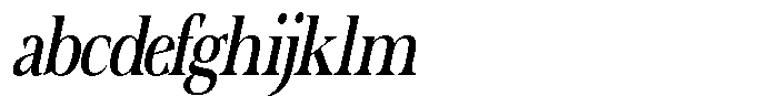Actualis Light Condensed Italic FONT