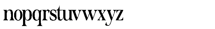 Actualis Light Condensed Font LOWERCASE