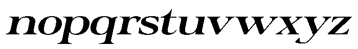 Actualis Light Expanded Italic Font LOWERCASE