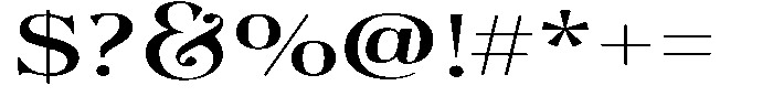 Actualis Light Expanded Font OTHER CHARS