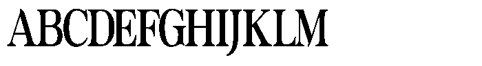 Actualis Medium Condensed Font UPPERCASE