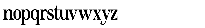 Actualis Medium Condensed Font LOWERCASE