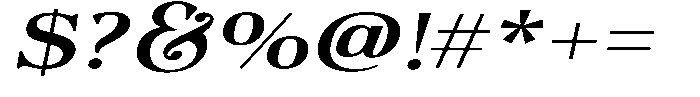 Actualis Medium Expanded Italic Font OTHER CHARS