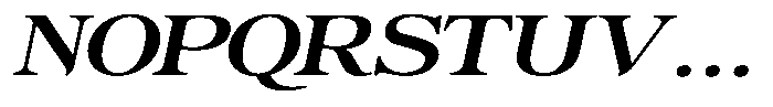 Actualis Medium Expanded Italic Font UPPERCASE