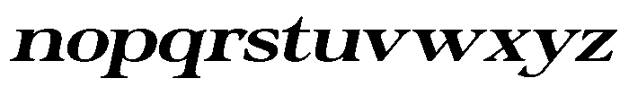 Actualis Medium Expanded Italic Font LOWERCASE