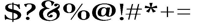 Actualis Medium Expanded Font OTHER CHARS