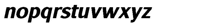 Actuarius Black Italic Font LOWERCASE