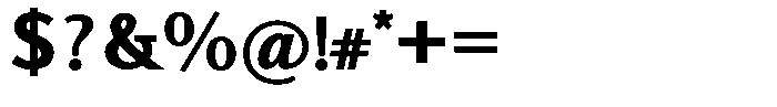 Actuarius Black Font OTHER CHARS