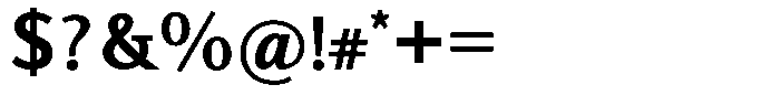 Actuarius Bold Font OTHER CHARS