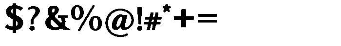 Actuarius Extra Bold Font OTHER CHARS