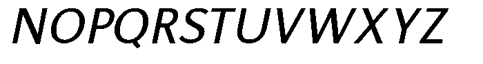 Actuarius Light Italic Font UPPERCASE