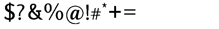 Actuarius Light Font OTHER CHARS