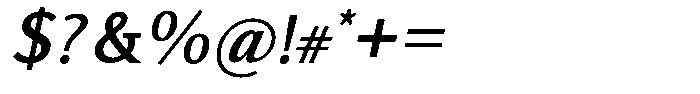 Actuarius Medium Italic Font OTHER CHARS