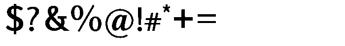Actuarius Medium Font OTHER CHARS