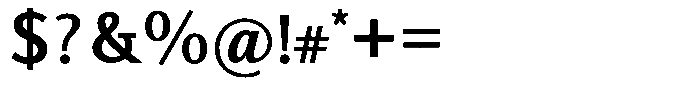Actuarius Semi Bold Font OTHER CHARS
