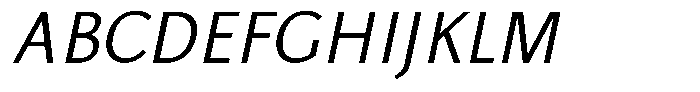 Actuarius Thin Italic Font UPPERCASE