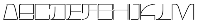 Actuatech Thin Font UPPERCASE