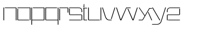 Actuatech Thin Font LOWERCASE
