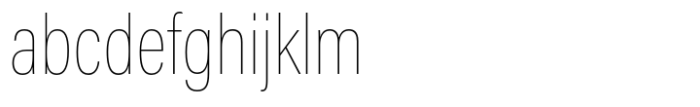Acumin Condensed Thin Font LOWERCASE