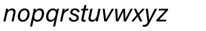 Acumin Italic Font LOWERCASE