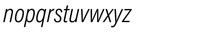 Acumin Pro Condensed Light Italic Font LOWERCASE