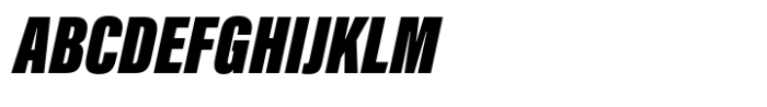 Acumin Pro ExtraCondensed Ultra Black Italic Font UPPERCASE