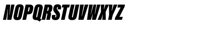 Acumin Pro ExtraCondensed Ultra Black Italic Font UPPERCASE