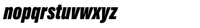 Acumin Pro ExtraCondensed Ultra Black Italic Font LOWERCASE