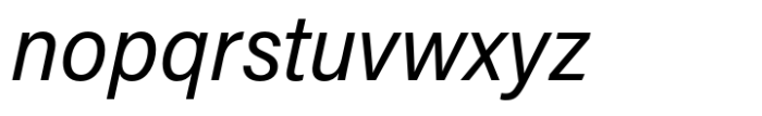 Acumin Pro SemiCondensed Italic Font LOWERCASE