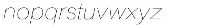 Acumin Pro Wide Thin Italic Font LOWERCASE