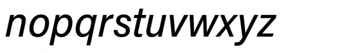 Acumin SemiCondensed Medium Italic Font LOWERCASE