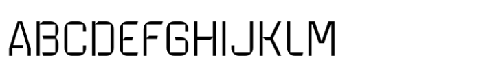Acure Thin Font UPPERCASE