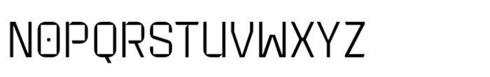 Acure Thin Font UPPERCASE