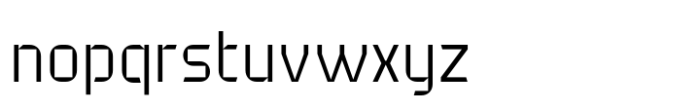 Acure Thin Font LOWERCASE