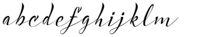 Acustica Script Font LOWERCASE