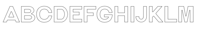 Acworth Outline Font UPPERCASE