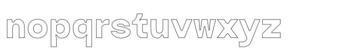 Acworth Outline Font LOWERCASE