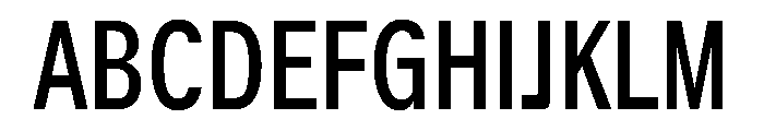 ACE Compressed Instance Font UPPERCASE