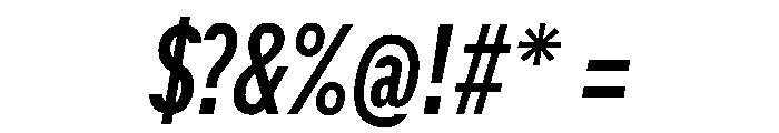 ACE CompressedItalic Instance Font OTHER CHARS