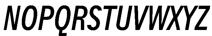ACE CompressedItalic Instance Font UPPERCASE
