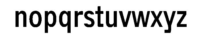 ACE Condensed Instance Font LOWERCASE