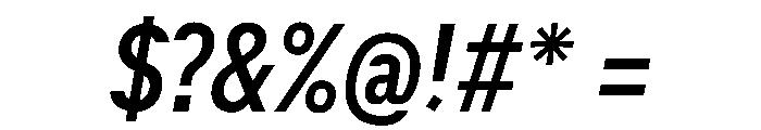 ACE CondensedItalic Instance Font OTHER CHARS