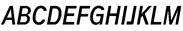 ACE CondensedItalic Instance Font UPPERCASE
