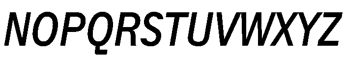 ACE CondensedItalic Instance Font UPPERCASE